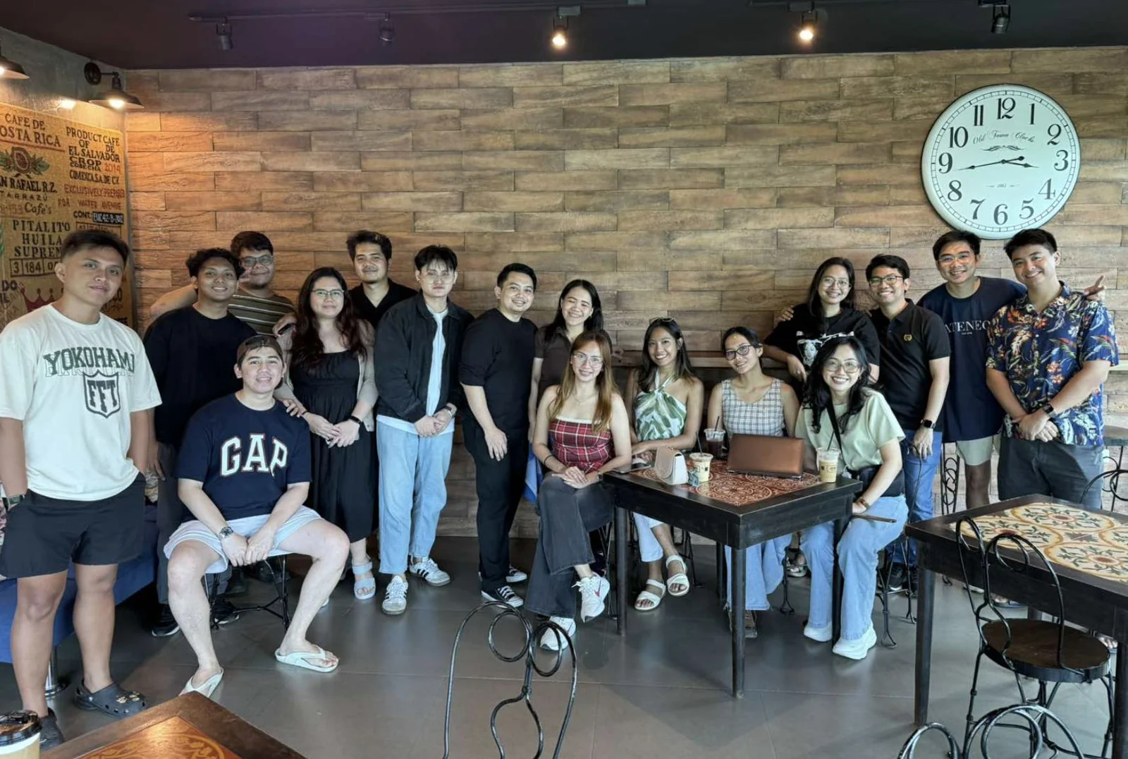 Cortico team gathered together for dinner