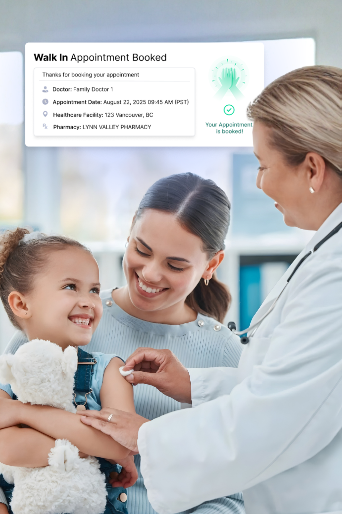 Cortico patient booking