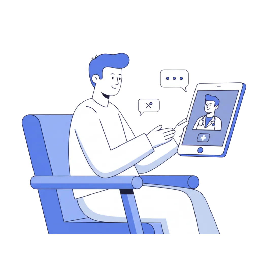 Healthcare Institution Dashboard Illustration