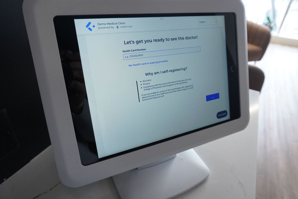 Enter health card number to complete self-registration.