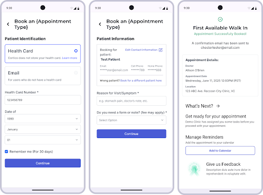 Cortico's RPA patient scheduling software